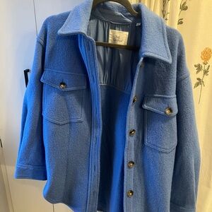 Aritzia Blue Wool Jacket